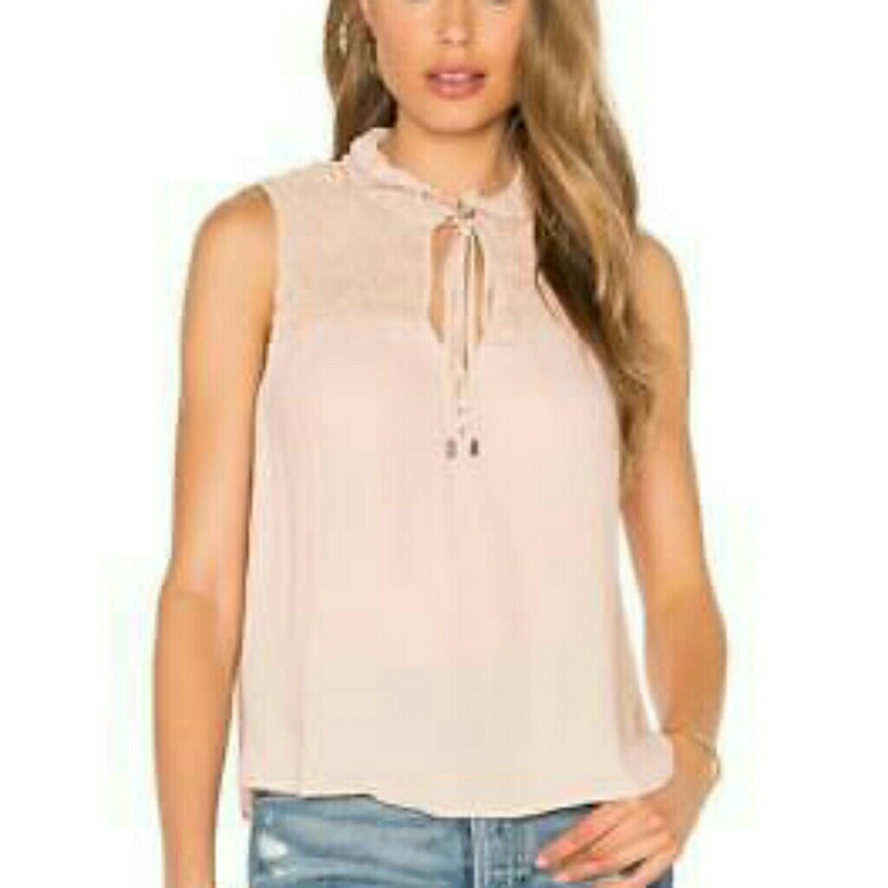 SALE*NWT Free People Ruffle Ballet Silky Top SizeS